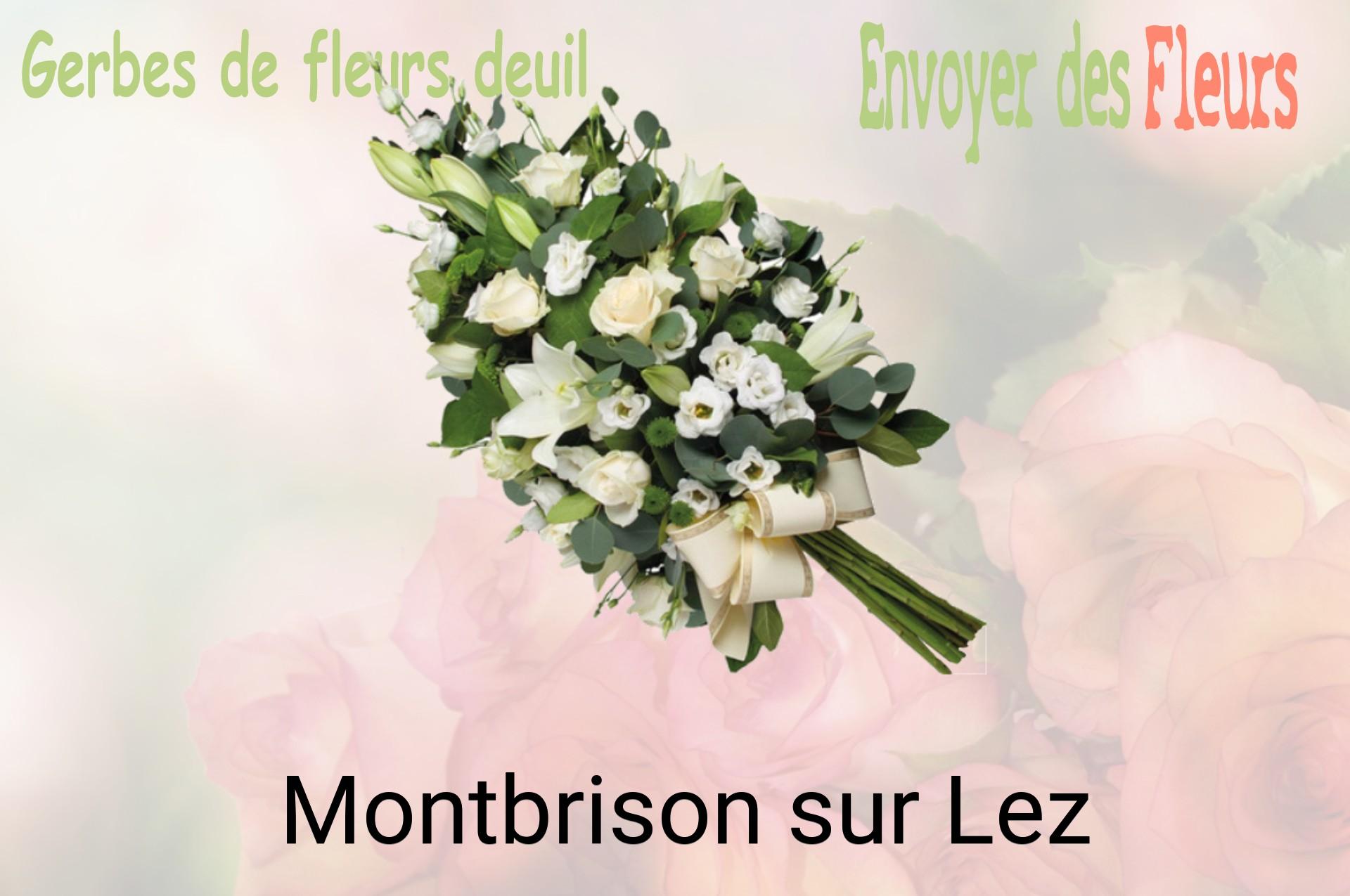 Gerbe de fleurs de deuil livrée à Montbrison-sur-Lez
